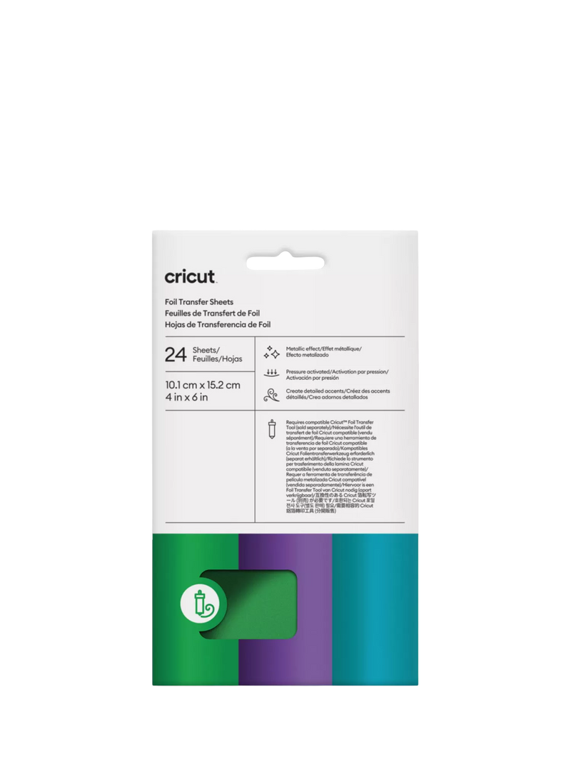 Cricut Foil Transfer Sheets Sampler, Pack of 24