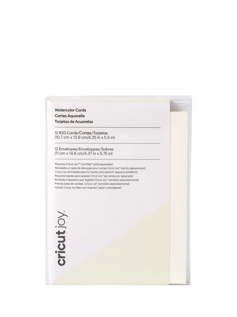 Cricut watercolour cards set of 12 R20 10.7x13.9cm - British product