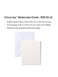 Cricut watercolour cards set of 12 R20 10.7x13.9cm - British product