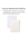 Cricut watercolour cards set of 12 R20 10.7x13.9cm - British product