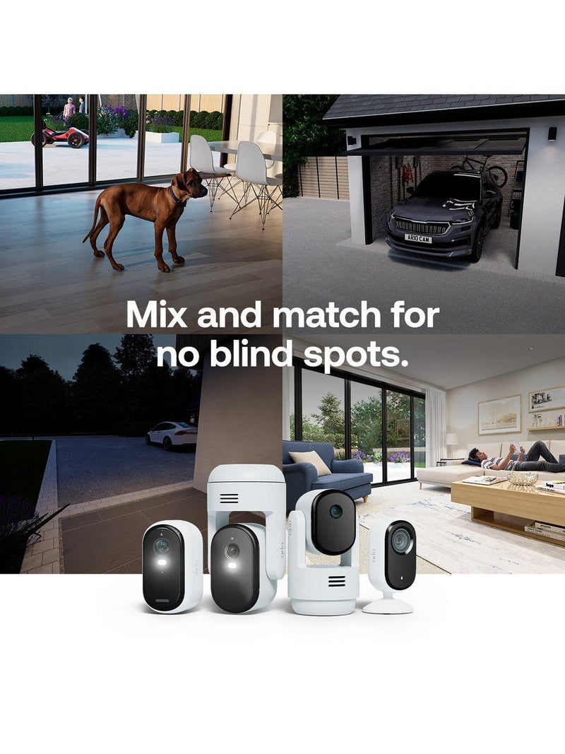 Arlo Essential 3 indoor security camera 2K pan-tilt - British product