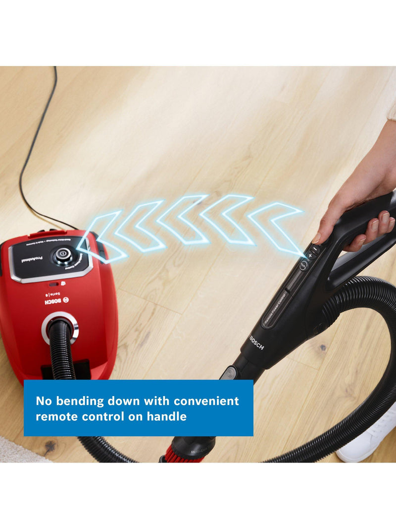 Bosch S6 ProPet vacuum cleaner red, imported from the UK