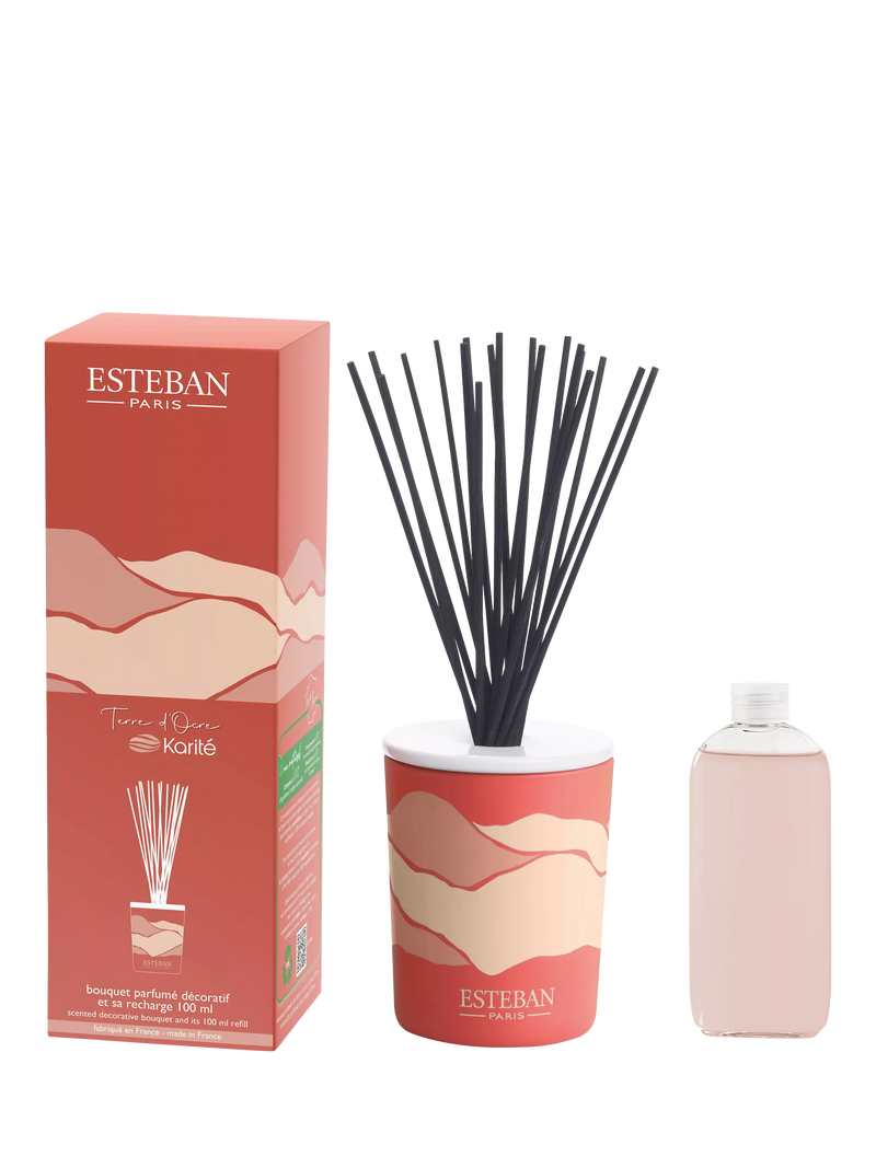 Esteban Terre d'Ocre Karité reed diffuser 100ml (British brand)