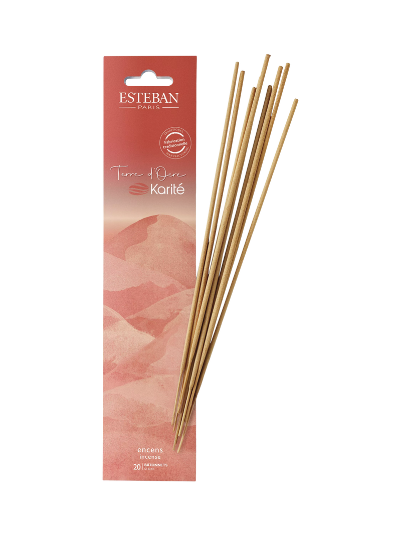 Esteban Terre d'Ocre Karité incense sticks - British product