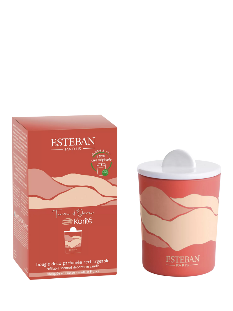 Esteban Terre d'Ocre Karité scented candle 180g, UK version