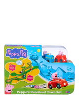 John Lewis Peppa Pig Runabout Town Set Children's Car and Train Track Playset- Buy online at McGrocer