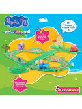 Peppa Pig Runabout Town Set track toy with car and train, UK version