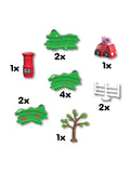Peppa Pig Whizz Red Car Set toy, imported from the UK