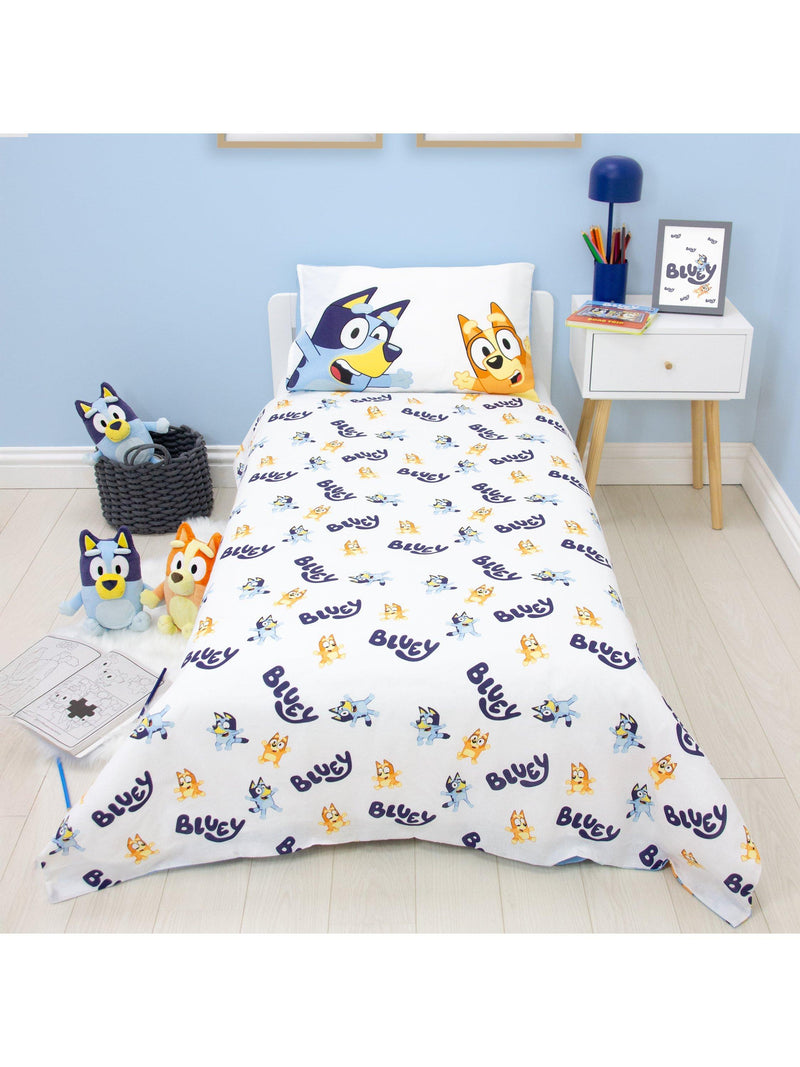 Bluey reversible duvet cover set with pillowcase, UK version
