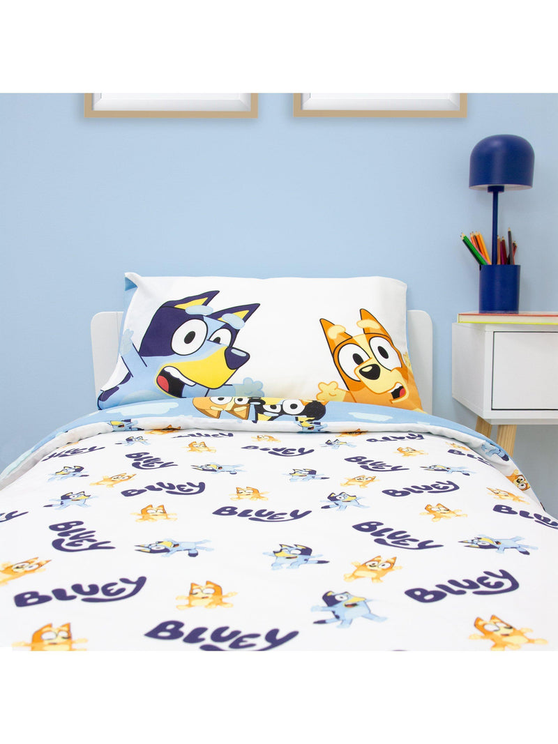 Bluey reversible duvet cover set with pillowcase, UK version