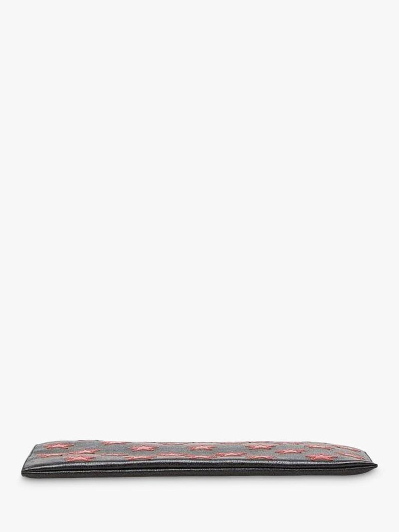 Saint Laurent black star leather clutch bag - British product