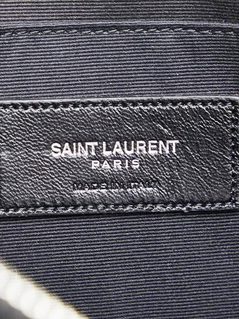 Saint Laurent black star leather clutch bag - British product