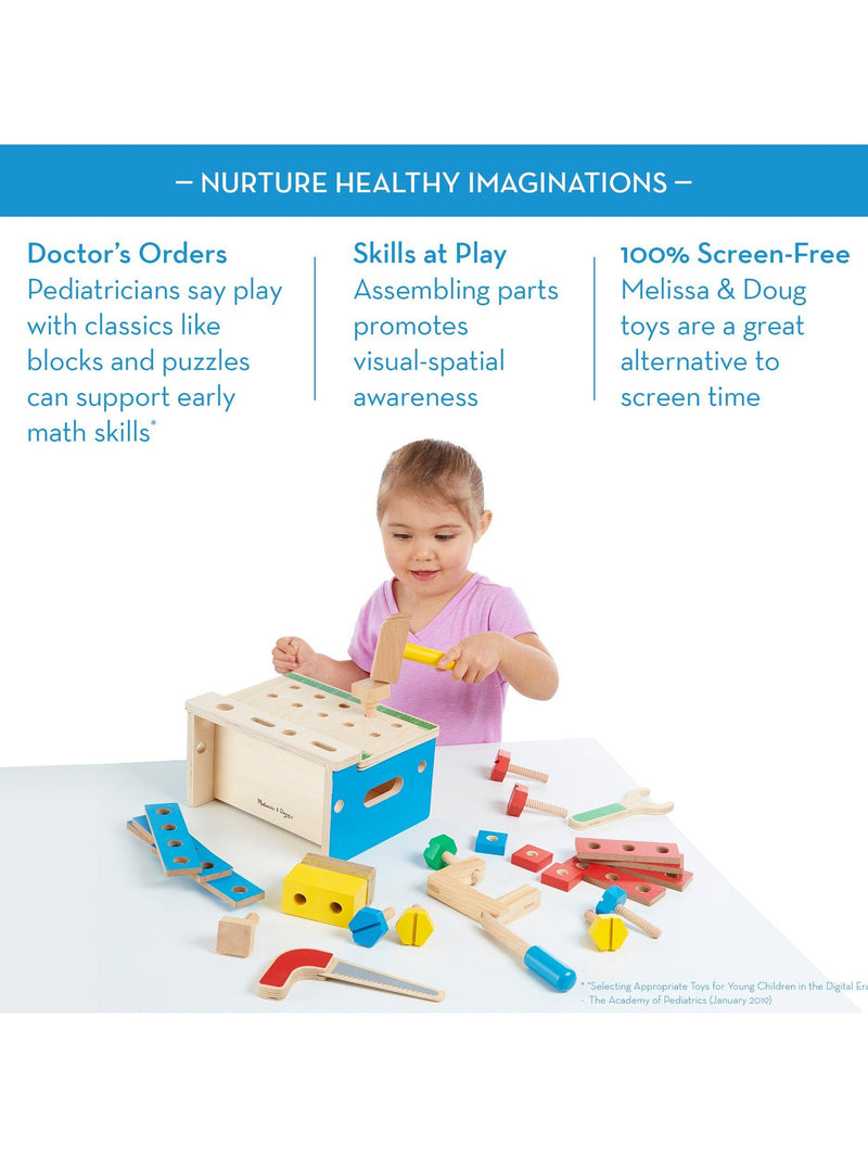 Melissa & Doug kids' hammer saw building set - British product