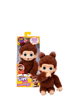 John Lewis Little Live Pets My Baby Monkey Minis Chikki Cherry Interactive Soft Toy- Buy online at McGrocer