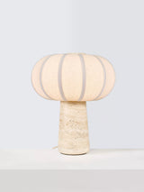 John Lewis John Lewis Travertine Pumpkin Table Lamp- Buy online at McGrocer