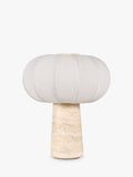 John Lewis travertine pumpkin table lamp stone base - British product