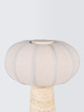 John Lewis travertine pumpkin table lamp stone base - British product