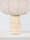 John Lewis travertine pumpkin table lamp stone base - British product