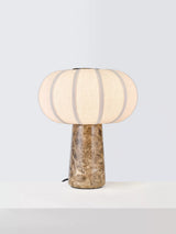 John Lewis John Lewis Pumpkin Shade Marble Base Table Lamp, Emperador Marble- Buy online at McGrocer