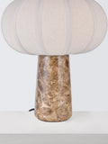 John Lewis pumpkin shade marble base table lamp 35cm, UK version