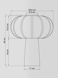 John Lewis pumpkin shade marble base table lamp 35cm, UK version