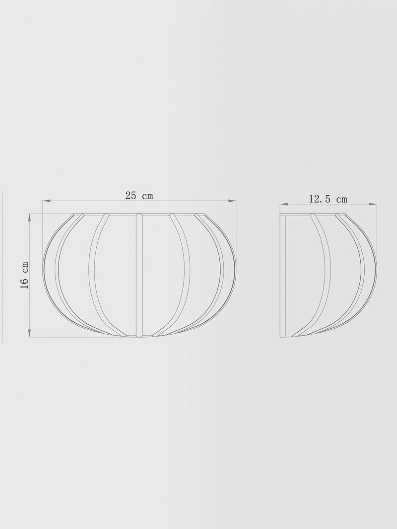 John Lewis Pumpkin wall light natural (British brand)