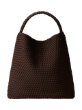 NAGHEDI Nomad Large Hobo Bag in chocolate, UK version