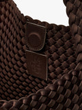 NAGHEDI Nomad Large Hobo Bag in chocolate, UK version
