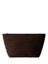 John Lewis NAGHEDI Portofino Large Cosmetic Pouch, Chocolate- Buy online at McGrocer