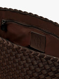 NAGHEDI Portofino large cosmetic pouch in chocolate, imported from the UK