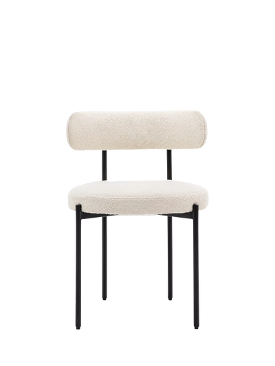 John Lewis Gallery Direct Aveley Dining Chair Set of 2, Vanilla- Buy online at McGrocer