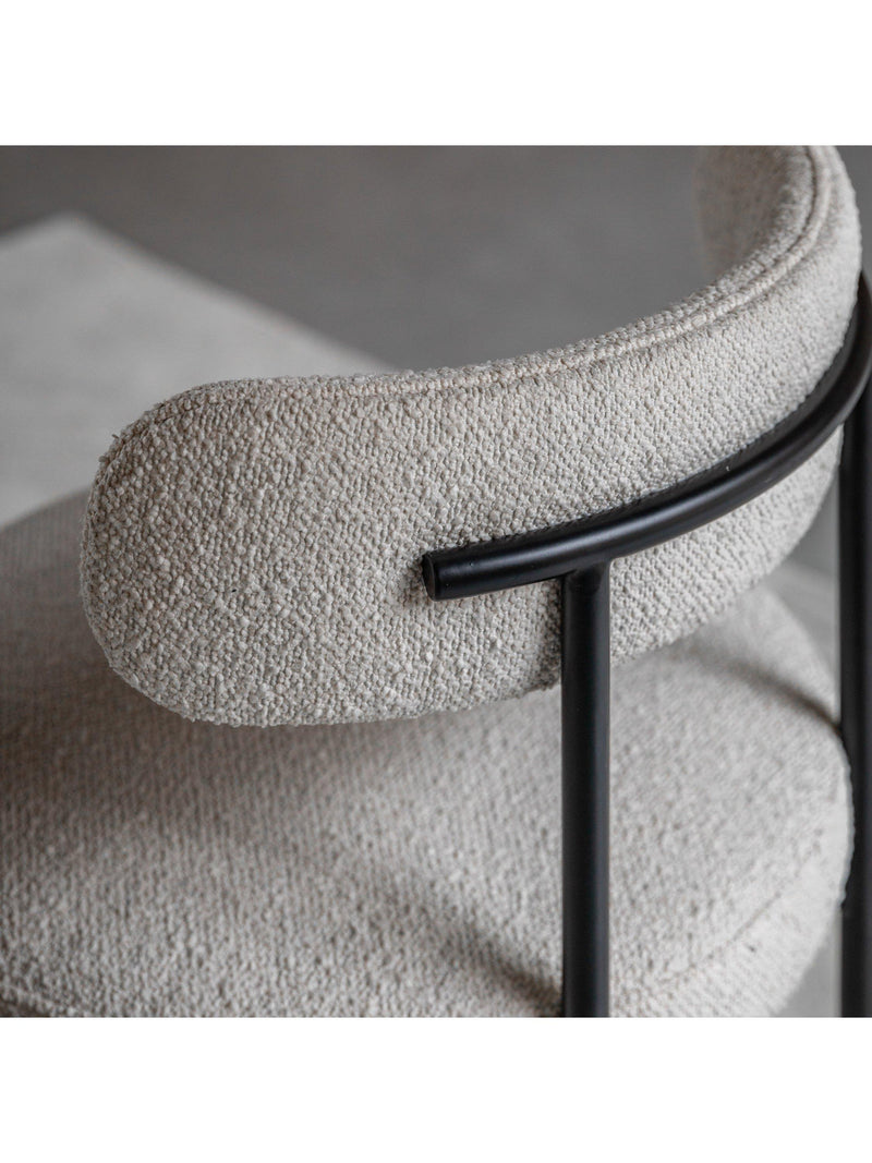 Gallery Direct Aveley dining chair set of two vanilla colour, UK version