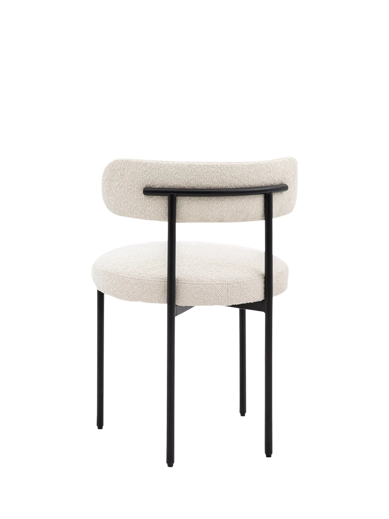 Gallery Direct Aveley dining chair set of two vanilla colour, UK version