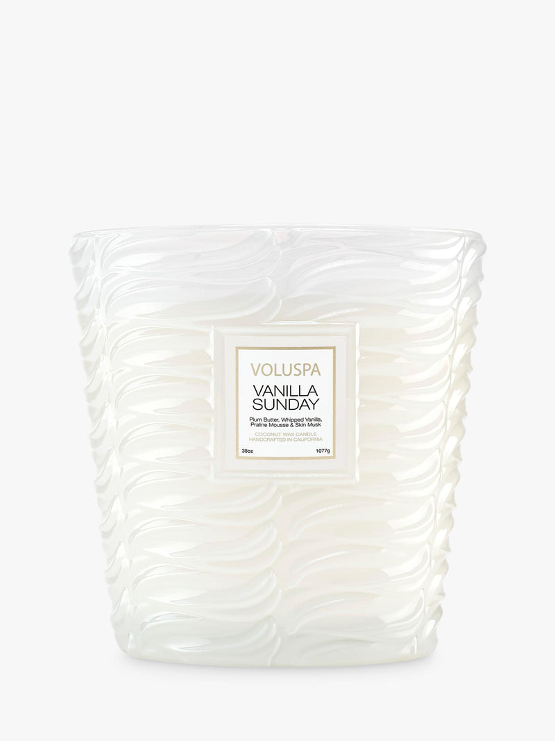Voluspa Vanilla Sunday 3-wick scented candle (British brand)