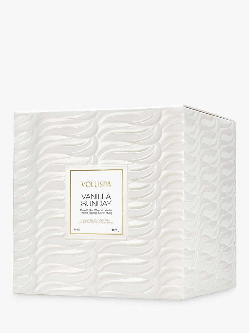 Voluspa Vanilla Sunday 3-wick scented candle (British brand)
