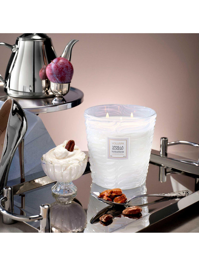 Voluspa Vanilla Sunday 3-wick scented candle (British brand)