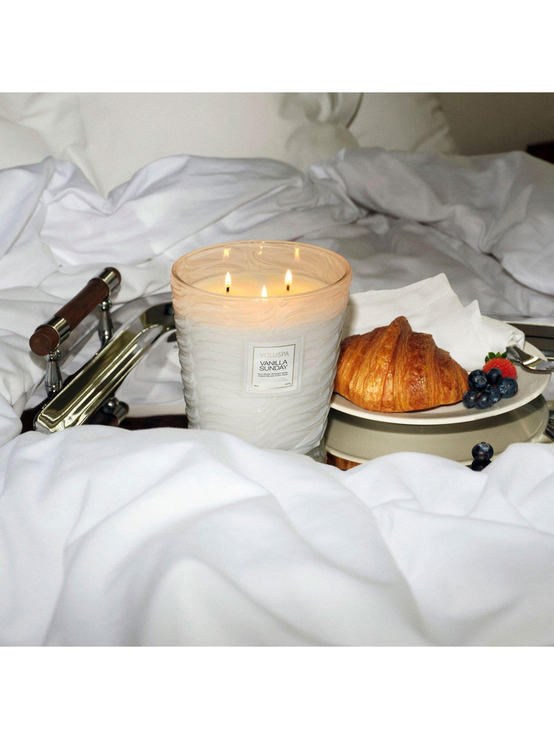 Voluspa Vanilla Sunday 3-wick scented candle (British brand)