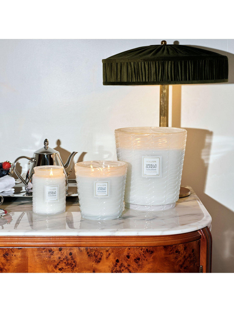 Voluspa Vanilla Sunday 3-wick scented candle (British brand)