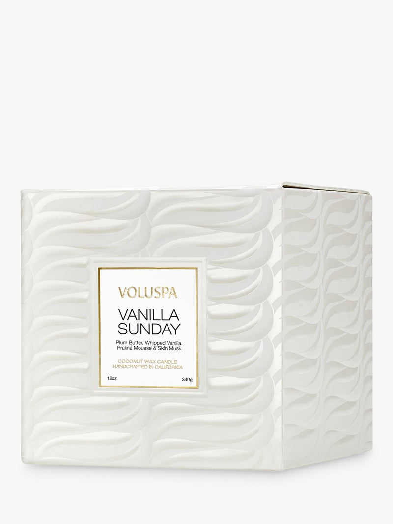 Voluspa scented candle Vanilla Sunday 12 oz (British brand)