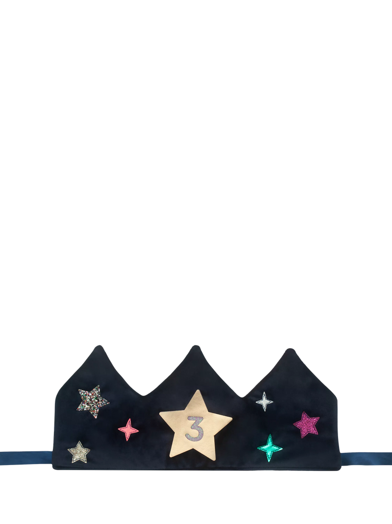 Mimi & Lula kids velvet birthday crown (British brand)