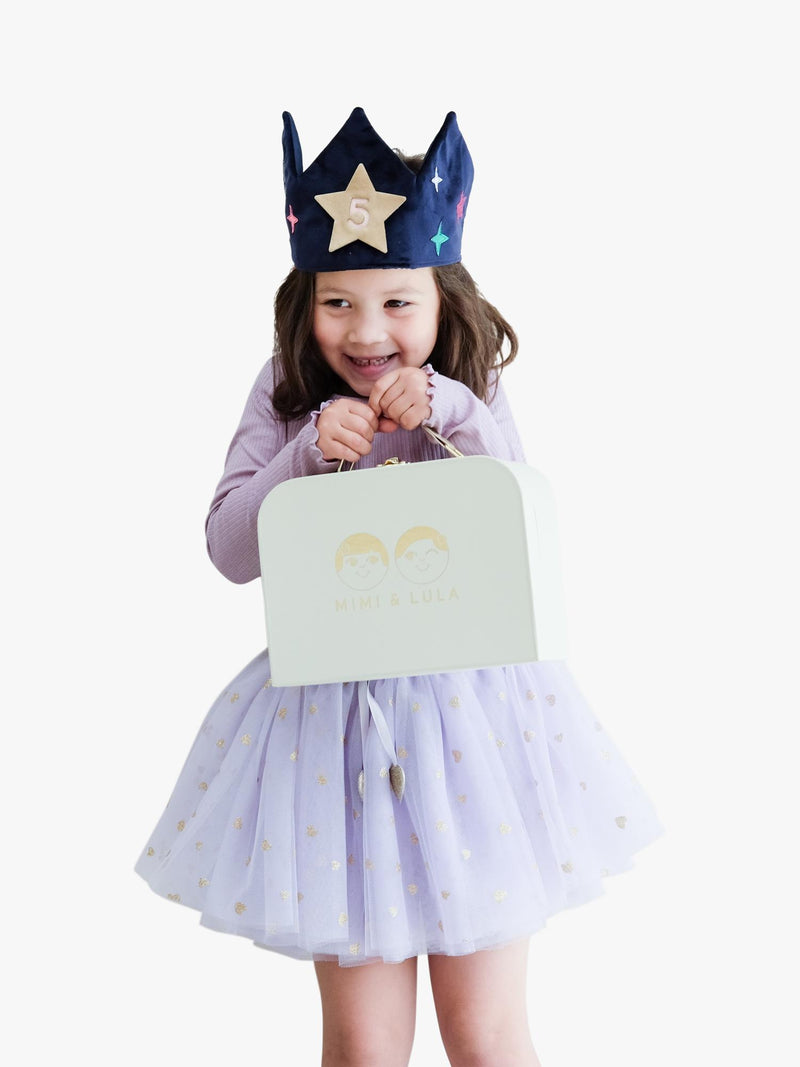 Mimi & Lula kids velvet birthday crown (British brand)