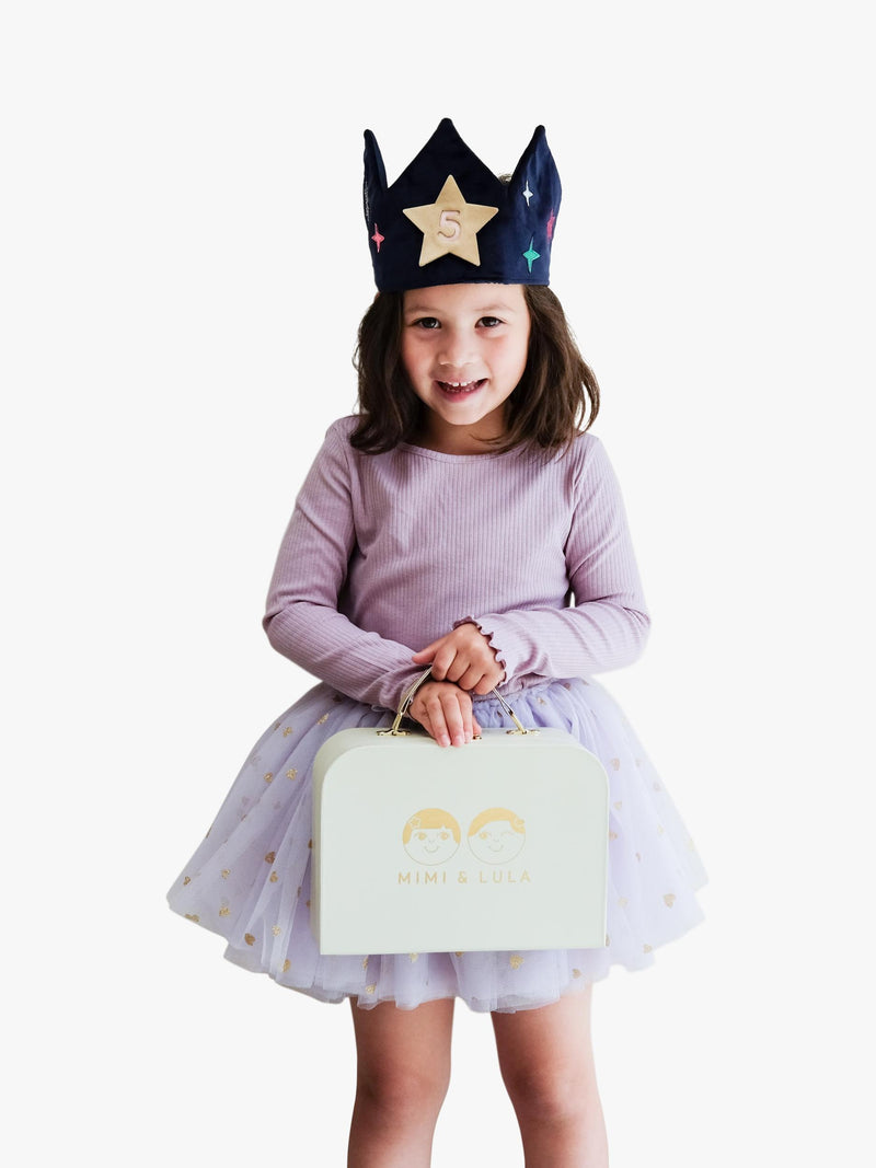 Mimi & Lula kids velvet birthday crown (British brand)