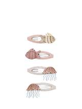 John Lewis Mimi & Lula Kids' Fishy Friends Metallic Hair Clips, Pack of 4- Buy online at McGrocer
