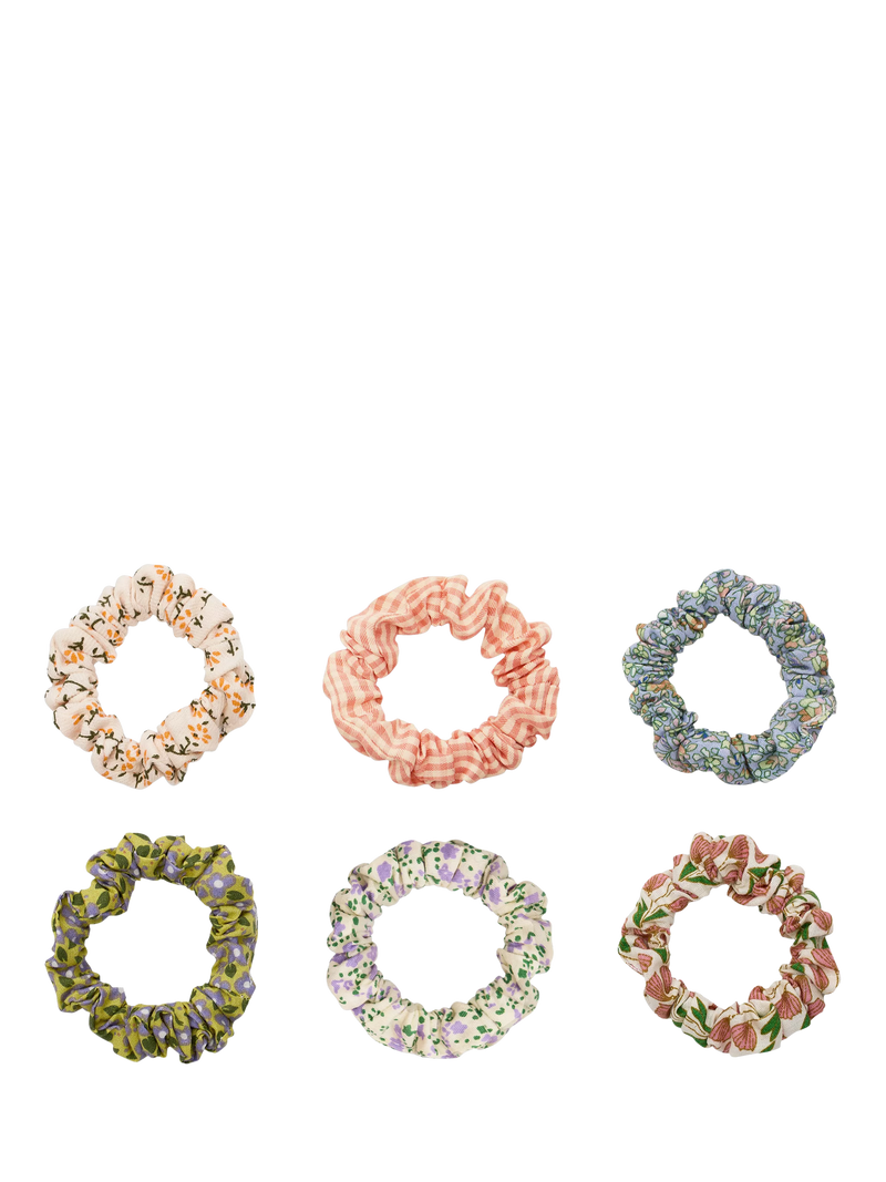 Mimi & Lula floral scrunchies pack of 6 (British brand)