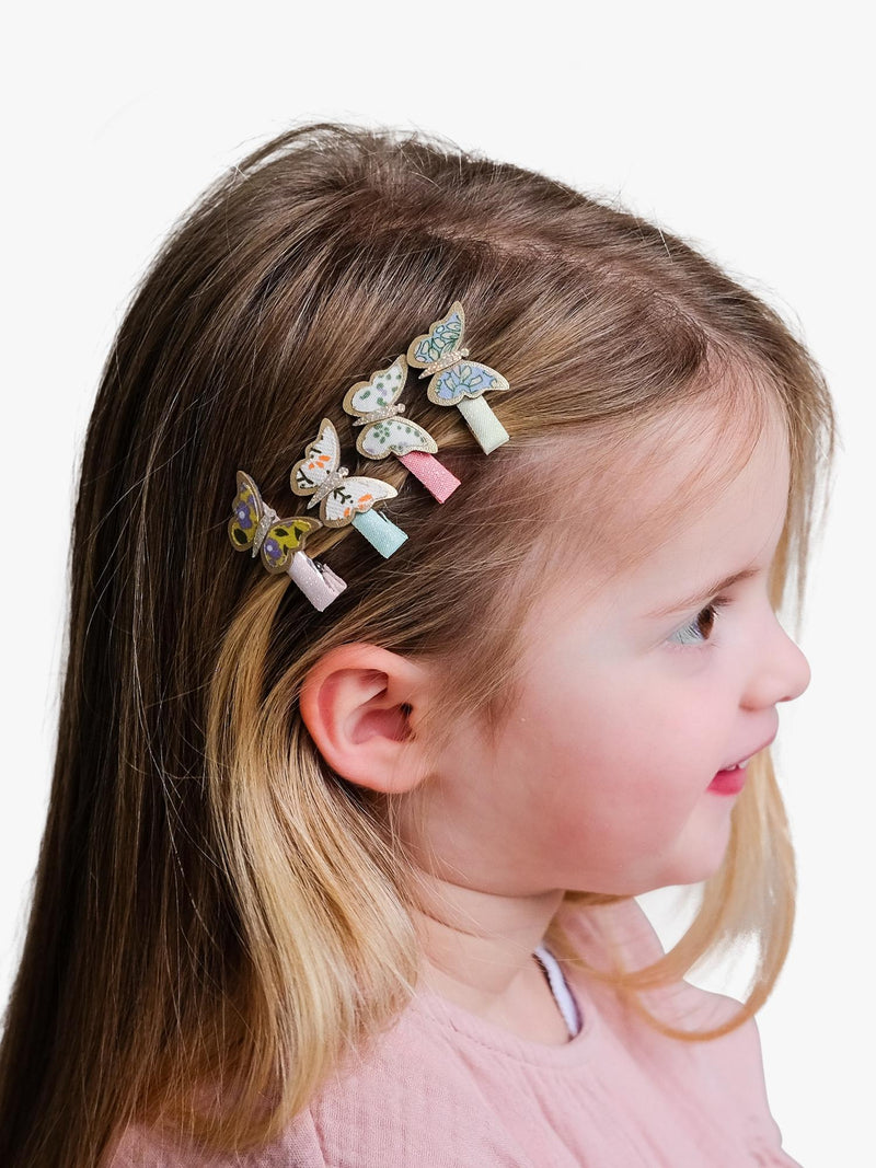 Mimi & Lula floral butterfly hair clips 8-pack - British product