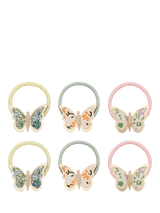 John Lewis Mimi & Lula Kids' Floral Butterfly Mini Hair Ponies Pack of 6- Buy online at McGrocer