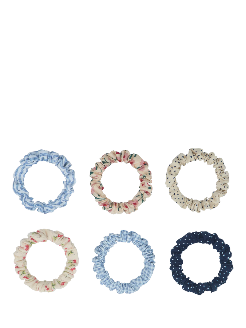 Mimi & Lula kids mixed print scrunchies pack of 6 (British brand)