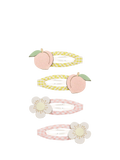 Mimi & Lula peach blossom hair clips 4-pack (British brand)