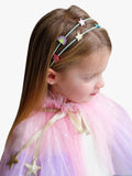 Mimi & Lula rainbow star double Alice headband turquoise, UK version