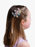 Mimi & Lula mini hair clips rainbow and star pack of 5, imported from the UK